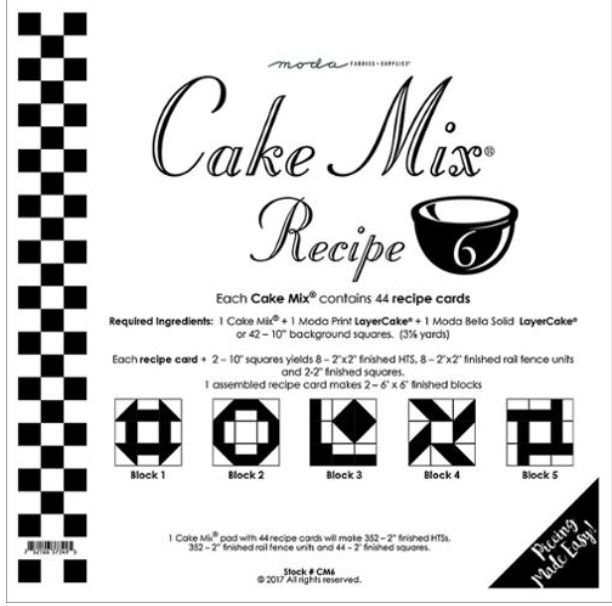 Cake Mix Recipe 6 44ct CM6