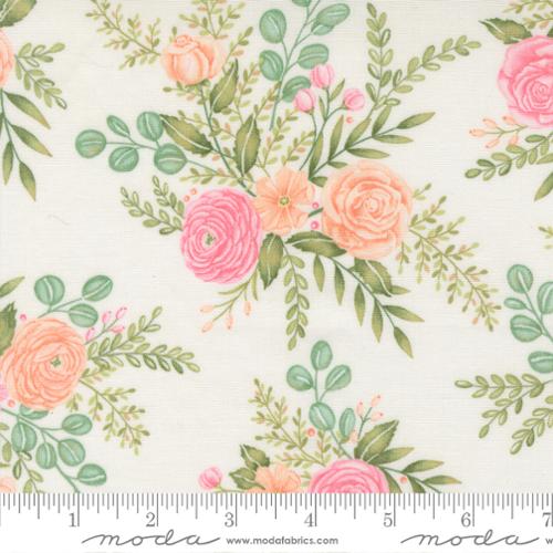 Moda Kindness Dogwood 56150-11 bird blossom quilting cotton