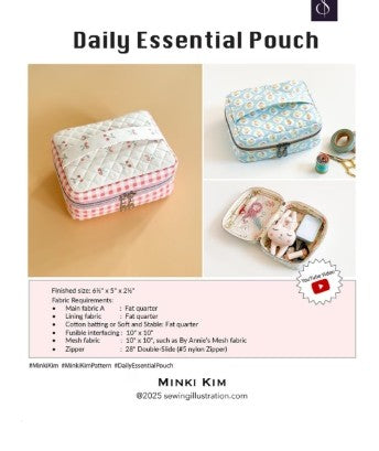 Minki Kim - Daily Essential Pouch Pattern