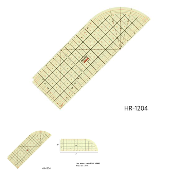 Kearing Hot Ironing Ruler 12" X 4"