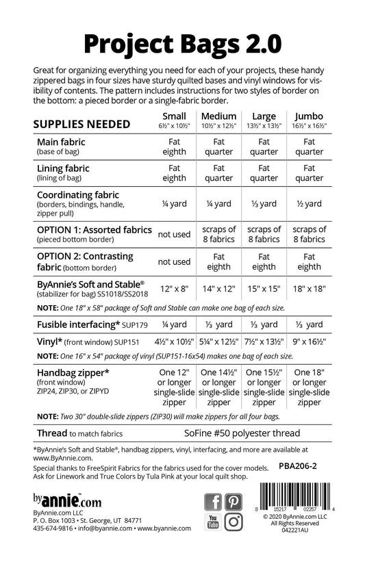 ByAnnie - Project Bags 2.0 - Pattern