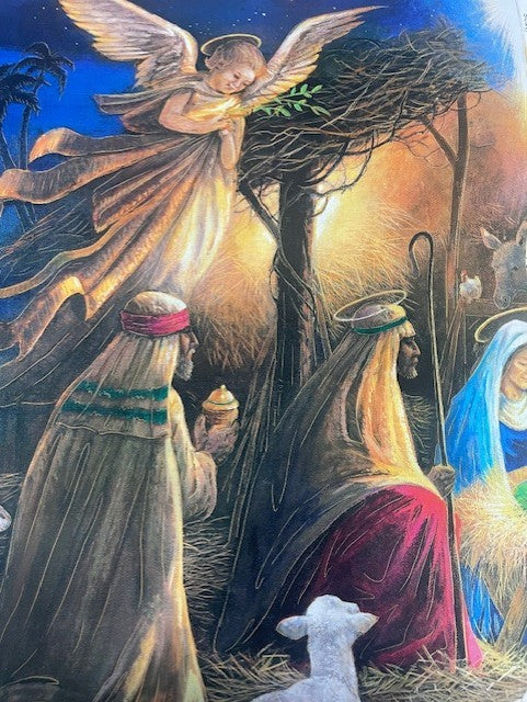Quilting Treasures Holy Night Christmas nativity print quilting fabric