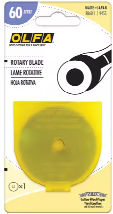 RTY3 60mm rotary blade replacement single count for large rotary cutter