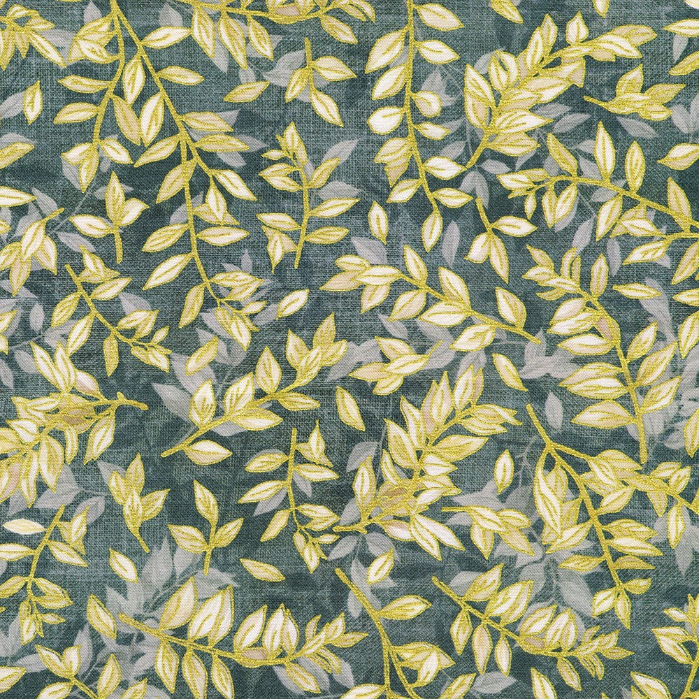 Robert Kaufman - Lynnea Washburn - Hello Fall - AWHDM-23919-68 Dusty Blue