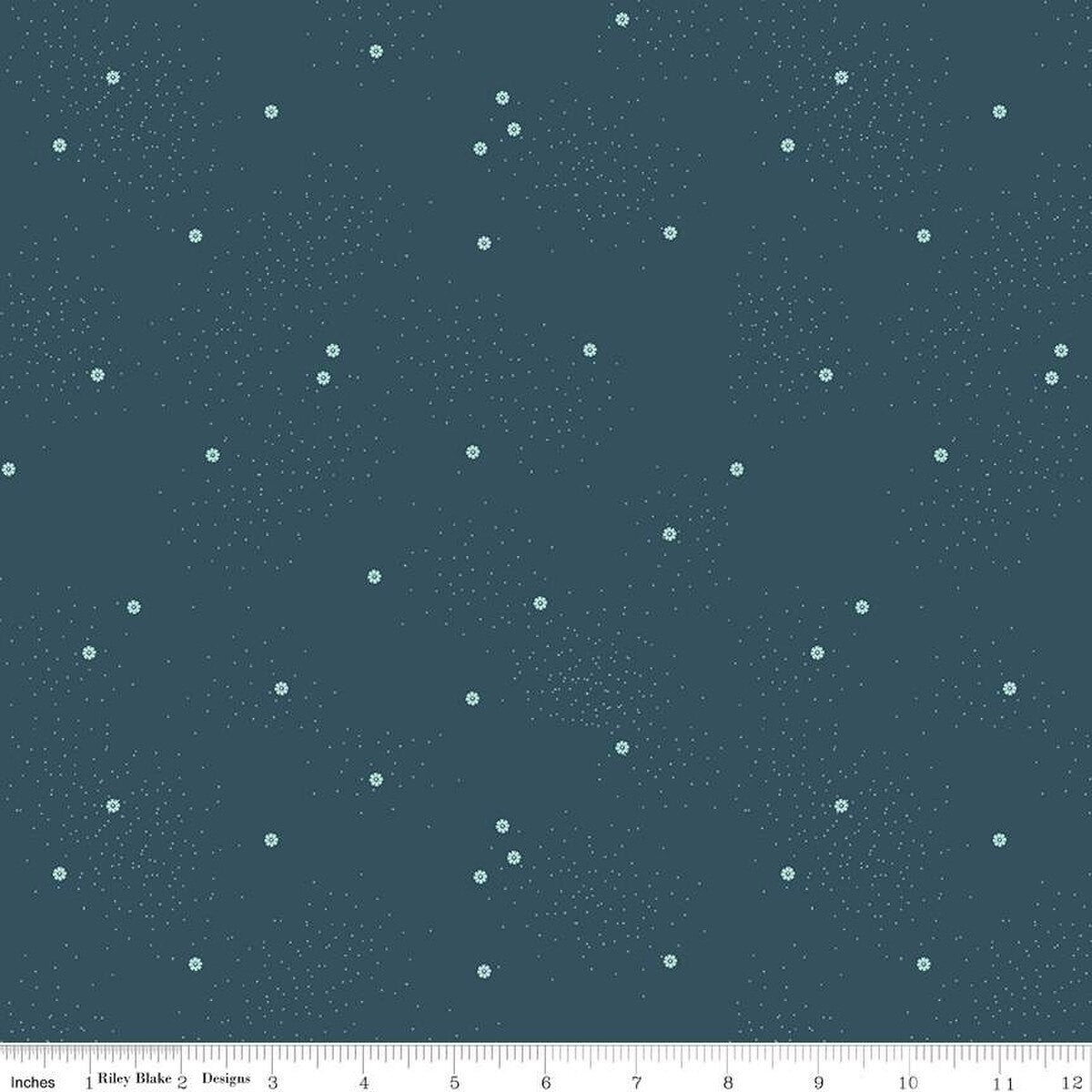 Riley Blake Denim Dainty Daisy Lori Holt Stargazer C665 quilting cotton