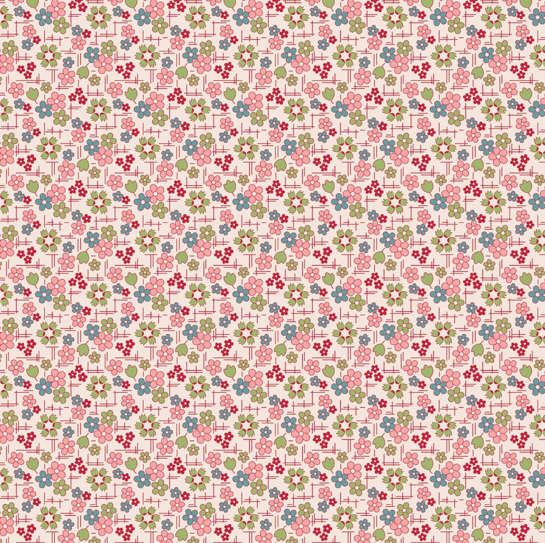 Riley Blake Farmers Daughter Daisy Coral pink quilting cotton