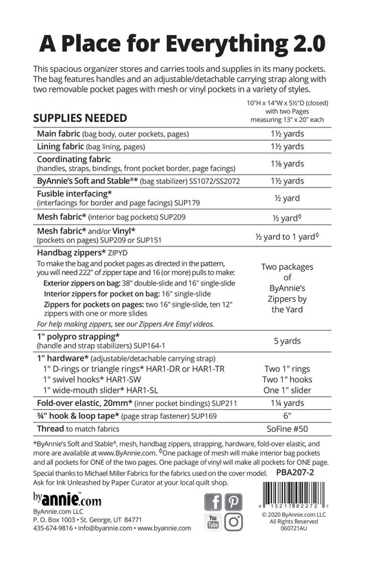 A Place for Everything 2.0 - Pattern