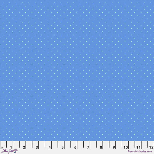 Tula Pink True Colors Tiny Dots Bluebell blue Free Spirit quilting fabric
