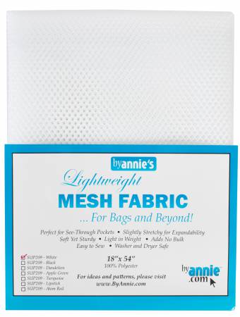 Lightweight Mesh - 0.5yd - White