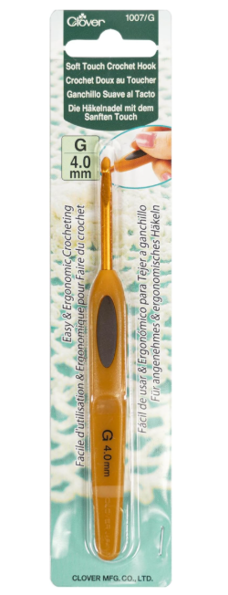 Clover Soft Touch Crochet Hook Size 4.0