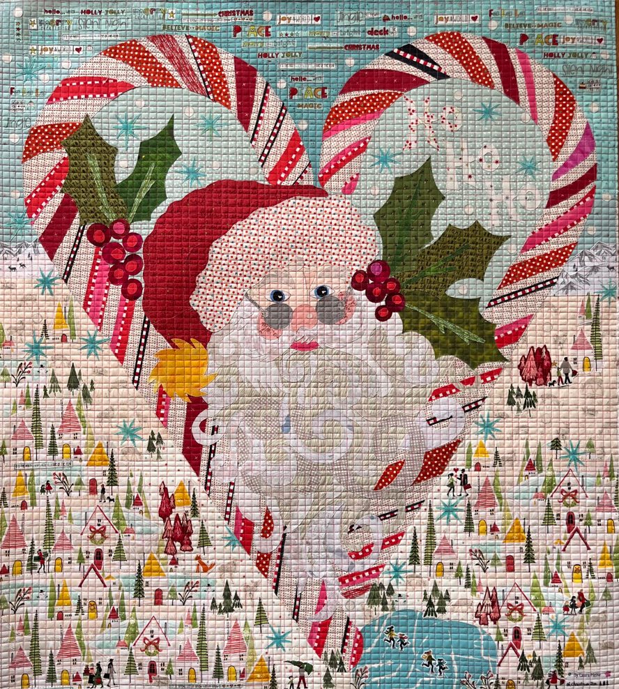 Ho Ho Ho Collage Quilt Pattern by Laura Heine Christmas quilt
