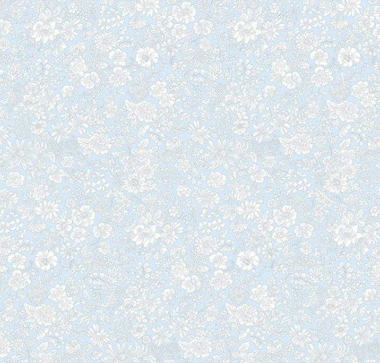Liberty Emily Belle Pale Sky Tana Lawn cotton fabric
