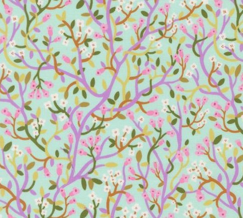 Floral Fondant Sky 14133-16 by Linn Warme for Moda small-scale floral fabric