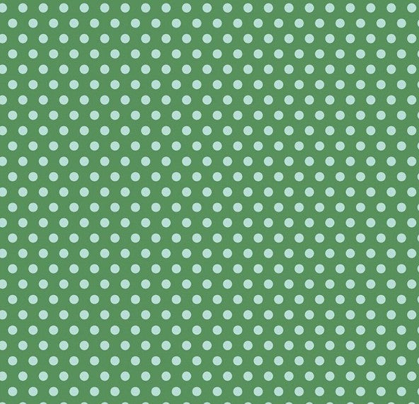 Riley Blake Serendipity 2 Dots Green quilting cotton