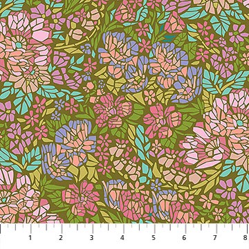 Anna Maria Textiles - Rhapsody - Mosaic - Avocado AMT169-72V