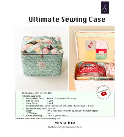 Minki Kim Ultimate Sewing Case pattern sewing organizer notions