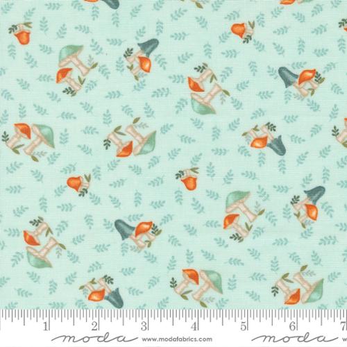 Moda I Love Fall Most Of All Deb Strain 56142 Aqua quilting fabric