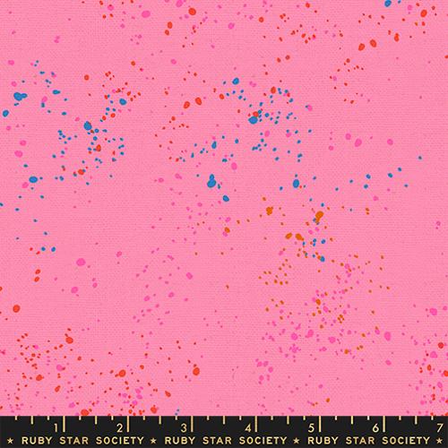 Ruby Star Speckled Canvas Flamingo RS1117 123L pink canvas fabric