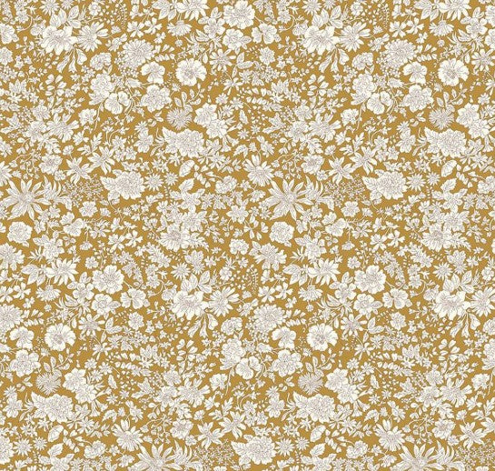 Liberty Emily Belle Golden Ochre Tana Lawn cotton fabric