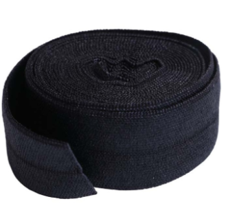 ByAnnie 20mm Fold-Over Elastic black 2-yard package for bag making