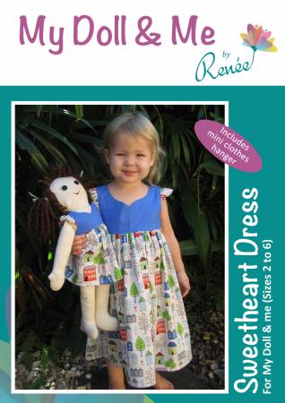 My Doll and Me Sweetheart Dress sewing pattern