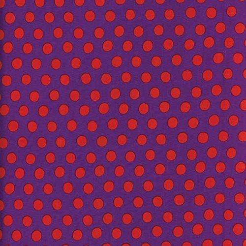 Kaffe Fassett Perennials Spot Dot Purple quilting fabric