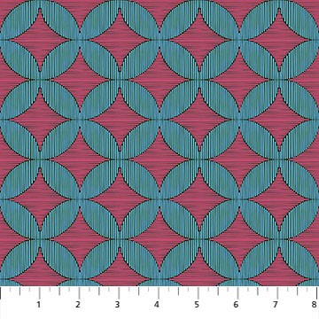 Anna Maria Textiles - Rhapsody - Woven Window - Berry AMT171-46 L