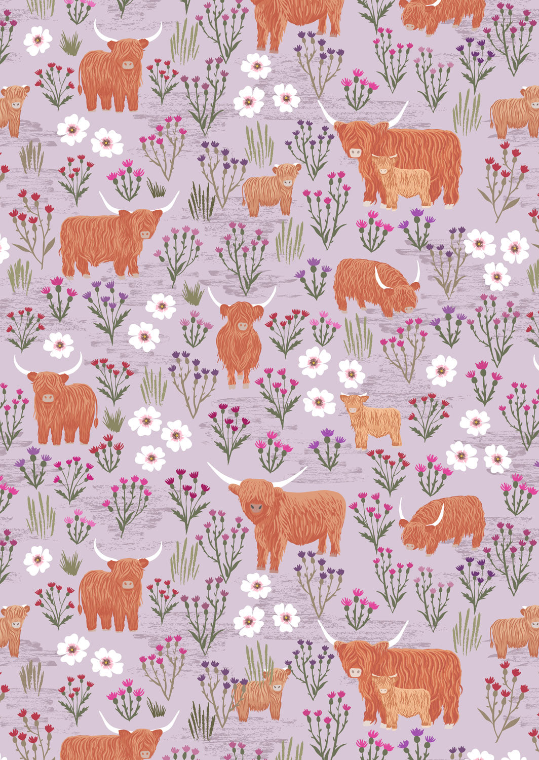 Lewis Irene Celtic Summer Meadow Highland Light Heather A987C fabric