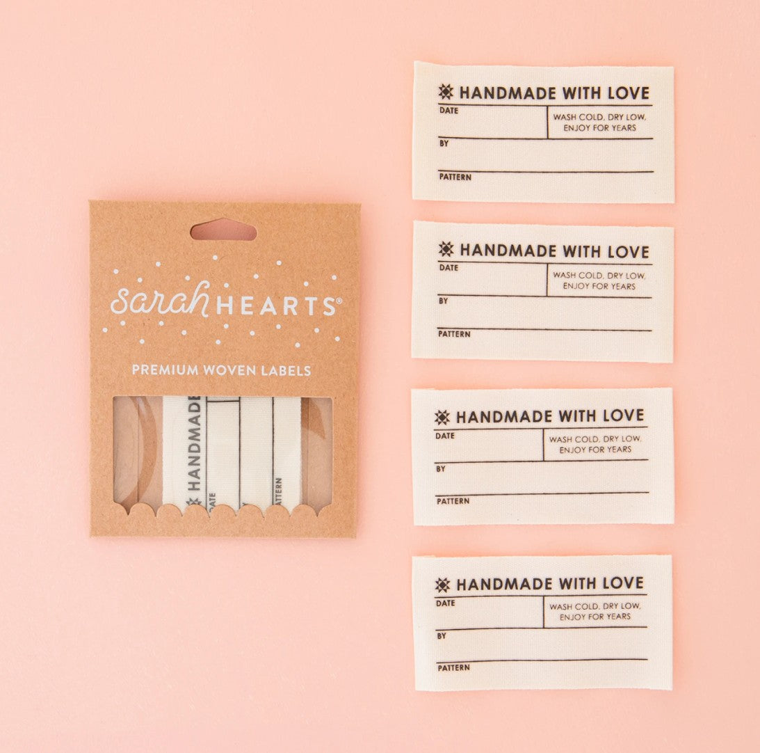 Quilt Info large organic cotton write-in quilt labels