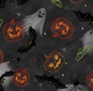 Michael Miller - Boo Town - Ghostly Pumpkin - DCX12719-DAGR-D