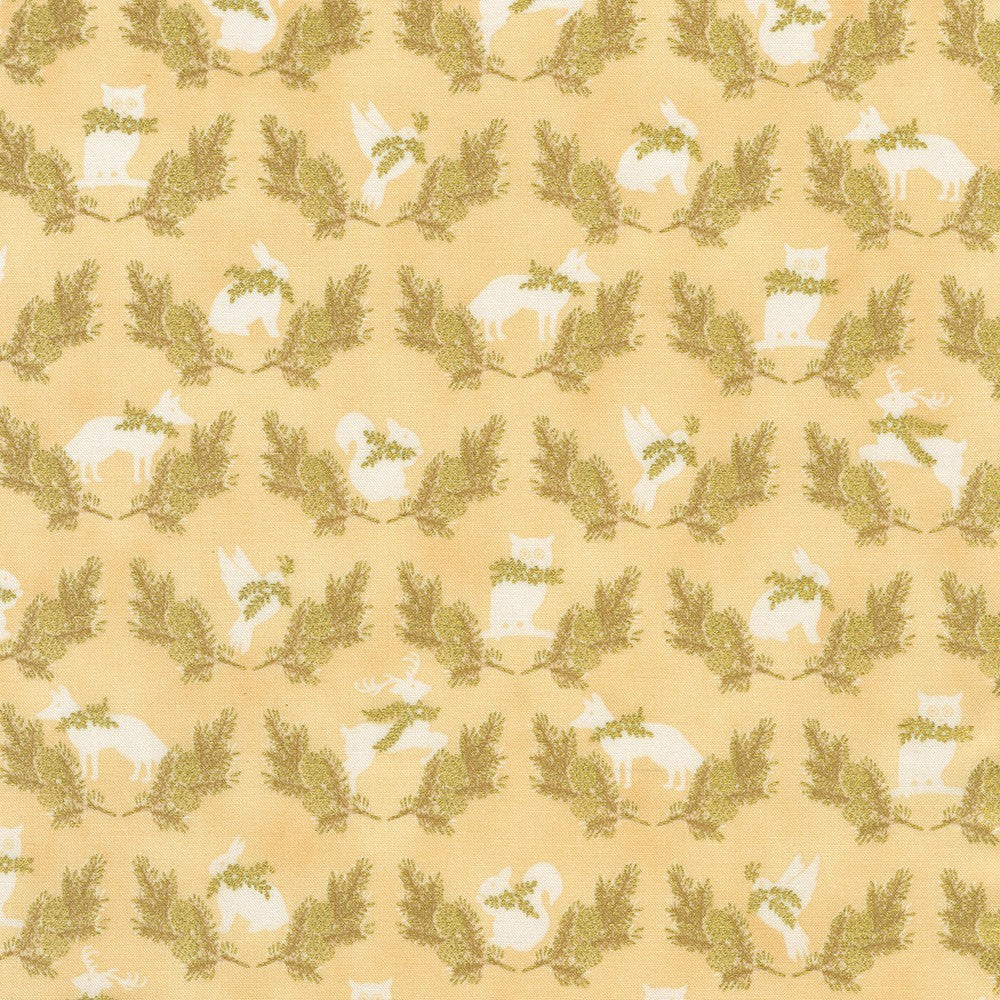 Robert Kaufman - Holiday Flourish - Forest Glen - SRKM-23706-85 VANILLA