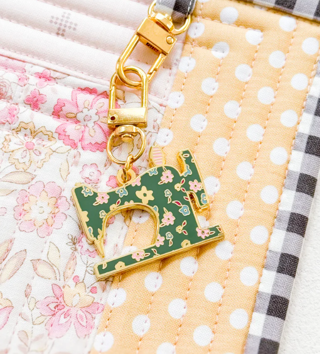 Minki Kim - Green Sewing Machine Enamel Charm