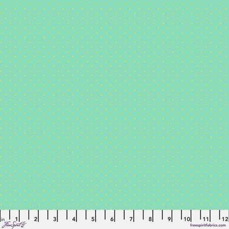 Free Spirit Fabrics True Colors by Tula Pink Tiny Dots Peacock