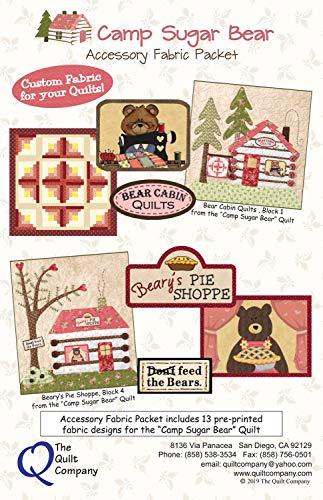 Camp Sugar Bear 13 Pre-Printed Fabric Designs Packet