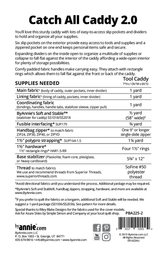 Catch All Caddy 2.0 - Pattern