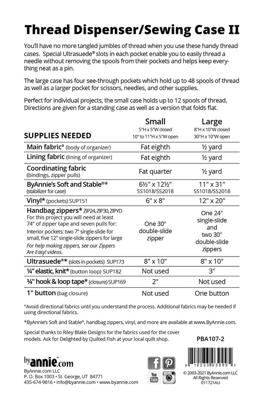 ByAnnie - Thread Dispenser/Sewing Case II - Pattern