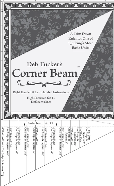 Studio 180 Design Corner Beam precision quilting ruler by Deb Tucker
