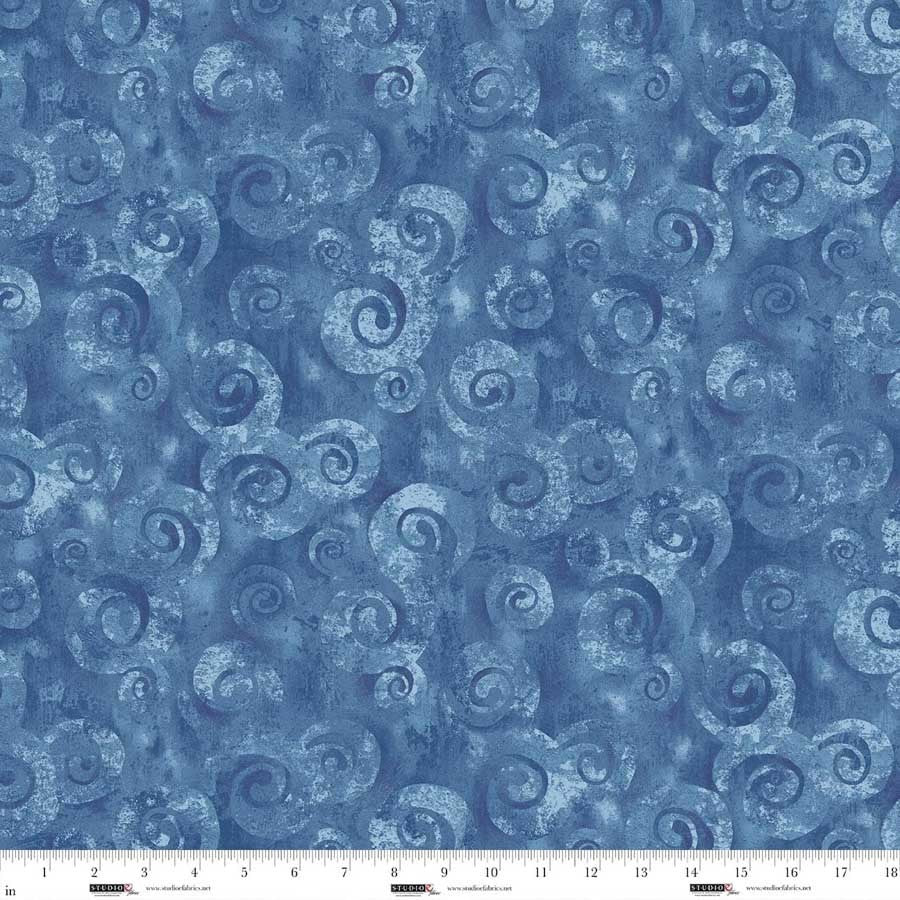 Studio E Spiral Storm 118 inch wide backing Slate gray 8780-79