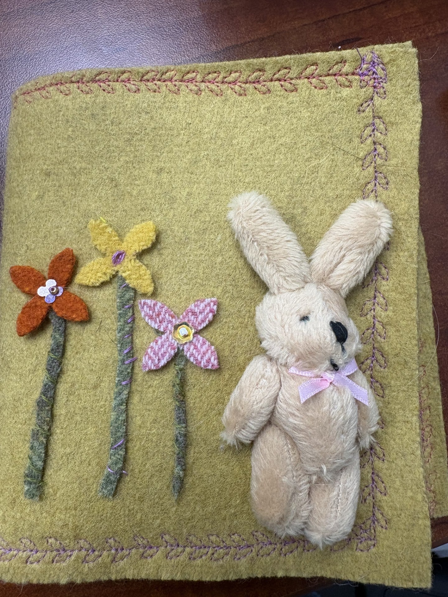 Handmade Sewing Books Bunny animal quilting cotton