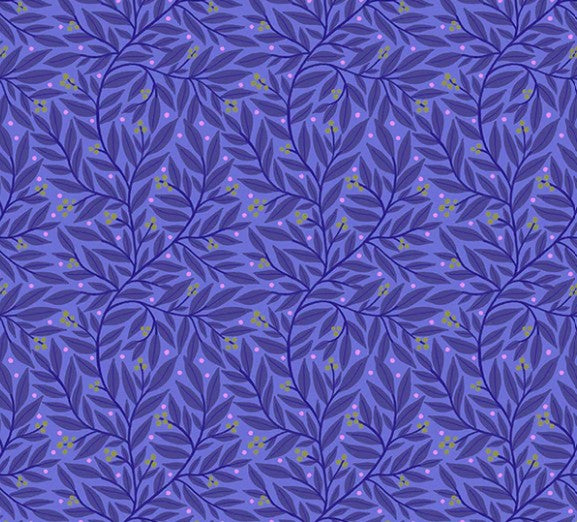 Windham Vines and Berries Periwinkle 54802-8 quilting cotton