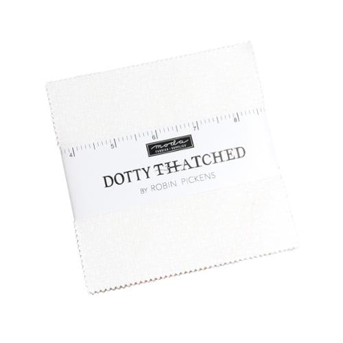 Robin Pickens Dotty Thatched Blizzard charm pack 42 five-inch squares Moda precut