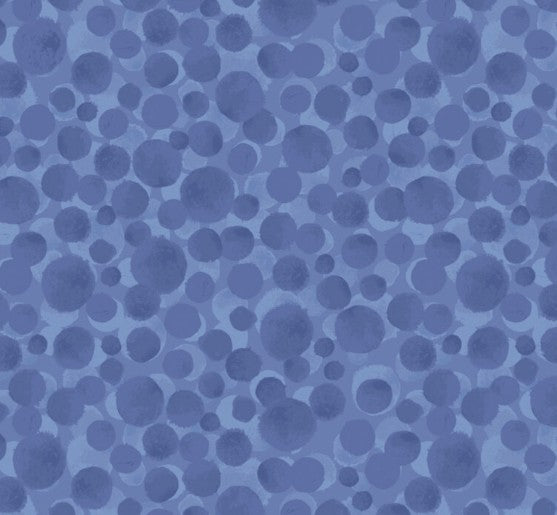 Lewis & Irene Bumbleberries St Ives Blue BB012 quilting cotton