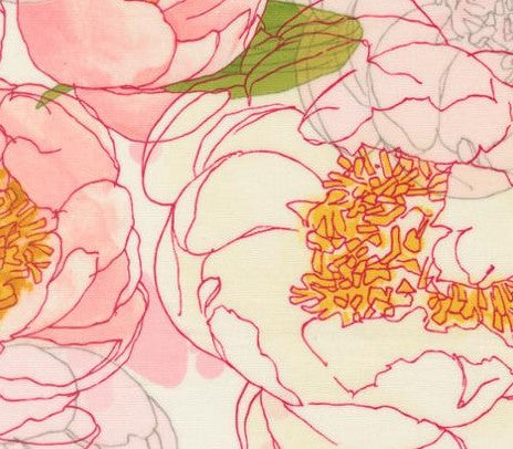 Moda Darling Peony Cream 48790-11 Robin Pickens quilting cotton