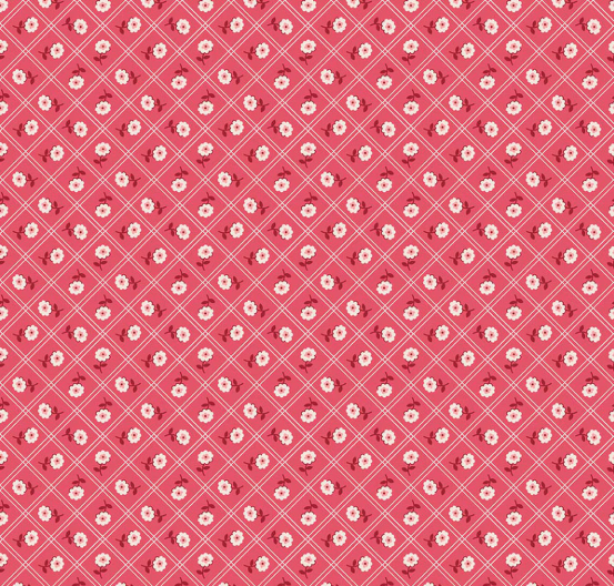 Riley Blake - Berry & Sage - Lori Holt - Calico Tea Rose C17384 Fabric