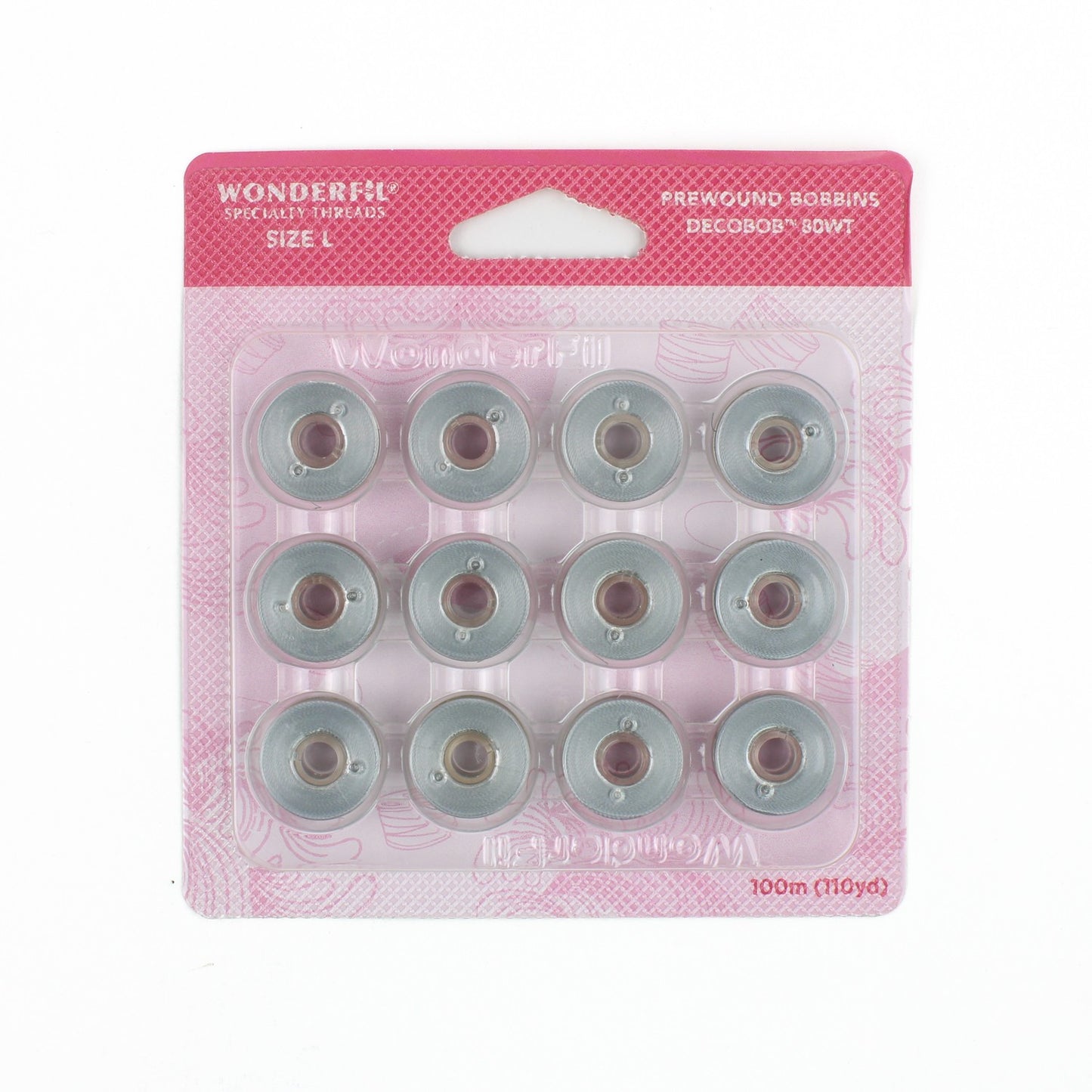 WonderFil Decobob prewound bobbin dove grey DB113 80wt Size L