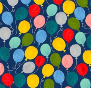 Michael Miller - Joyful Jamboree - Balloon Bonanza - DDC12889-NAVY-D