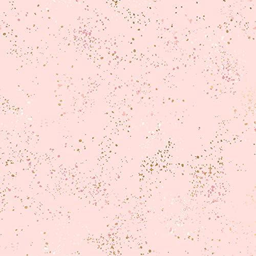 Ruby Star Society Metallic Speckled Pale Pink quilting cotton