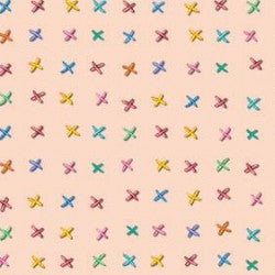 Michael Miller - Cross Stitch, Creamsicle