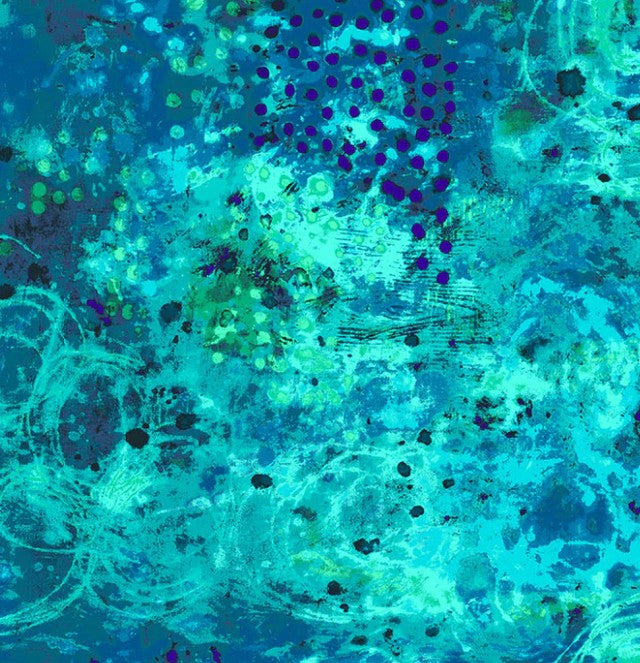 Spotted Graffiti Blue Hour Marcia Derse Windham quilting fabric