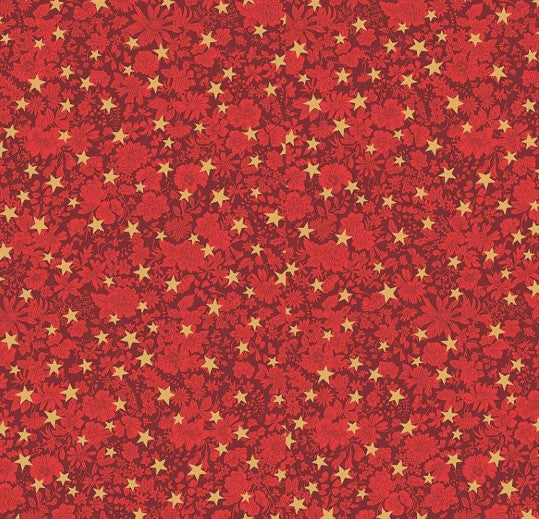 Liberty Festive Greetings Emily Star B Tana Lawn cotton fabric